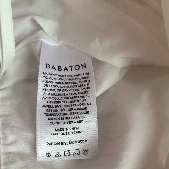 WHITE runched presto skirt ARITZIA babaton - Picture 4 of 6